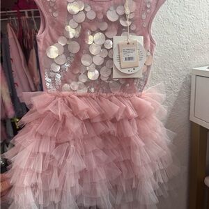Tutu Du Monde Pink Sequin Tulle Dress